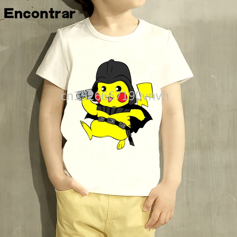 キッズピカチュウダース ベイダー ドクター Zel デザイン Tシャツ男の子 女の子偉大なカジュアル半袖トップス子供かわいい Tシャツ Hkp5106 T Shirts Aliexpress