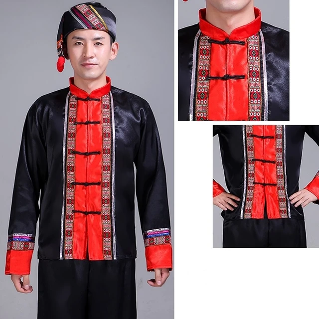 Hmong Men Clothes National Chinese Folk Dance Thnic Modern Hmong