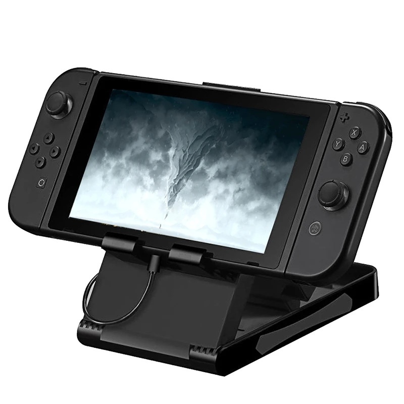 EastVita  Portable Collapsible Game Console Stand Bracket Multi Angle Height Adjustment for Nintend Switch Foldable stand r29