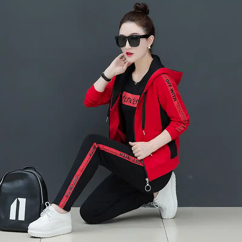 women's 3 piece tracksuit
