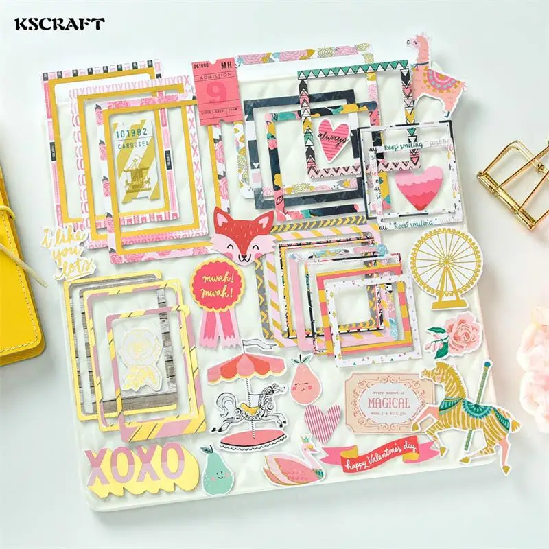 

KSCRAFT 30pcs Happy Valentine's Day Stickers for Scrapbooking Happy Planner/Card Making/Journaling Project