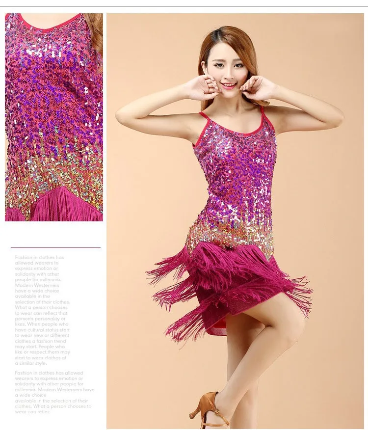 2016 Новинка поступления пикантные кисточкой латинские танцы платье для женщин девочек латинская юбка для танцевальных конкурсов одежда