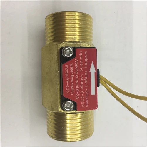 YF-C02 Brass flow switch magnetic reed switch (1)