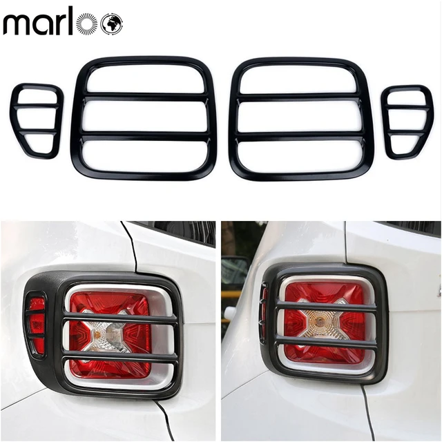 Für Jeep Renegade Schwanz Licht Abdeckung Set Metall Rückleuchten Lampe  Protector Schutz Abdeckung Trim Für Jeep Renegade 2015 2016 2017 -  AliExpress