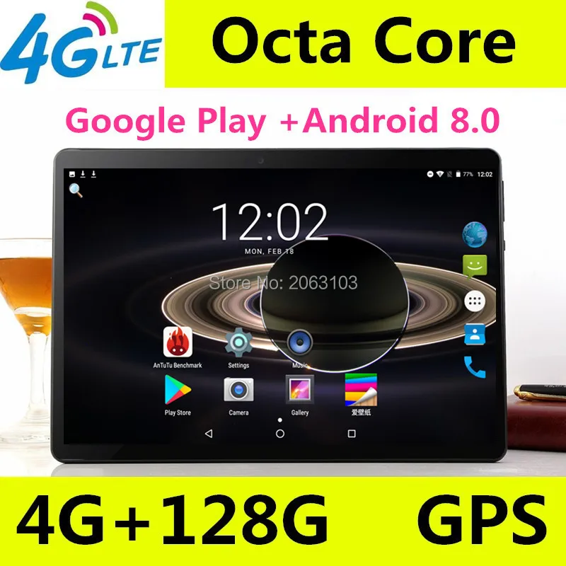 Лидер продаж 2019 Новый 10-дюймовый планшетный ПК 3g 4 аппарат не привязан к оператору сотовой связи Android 8,0 Octa Core 4 Гб Оперативная память 64 Гб