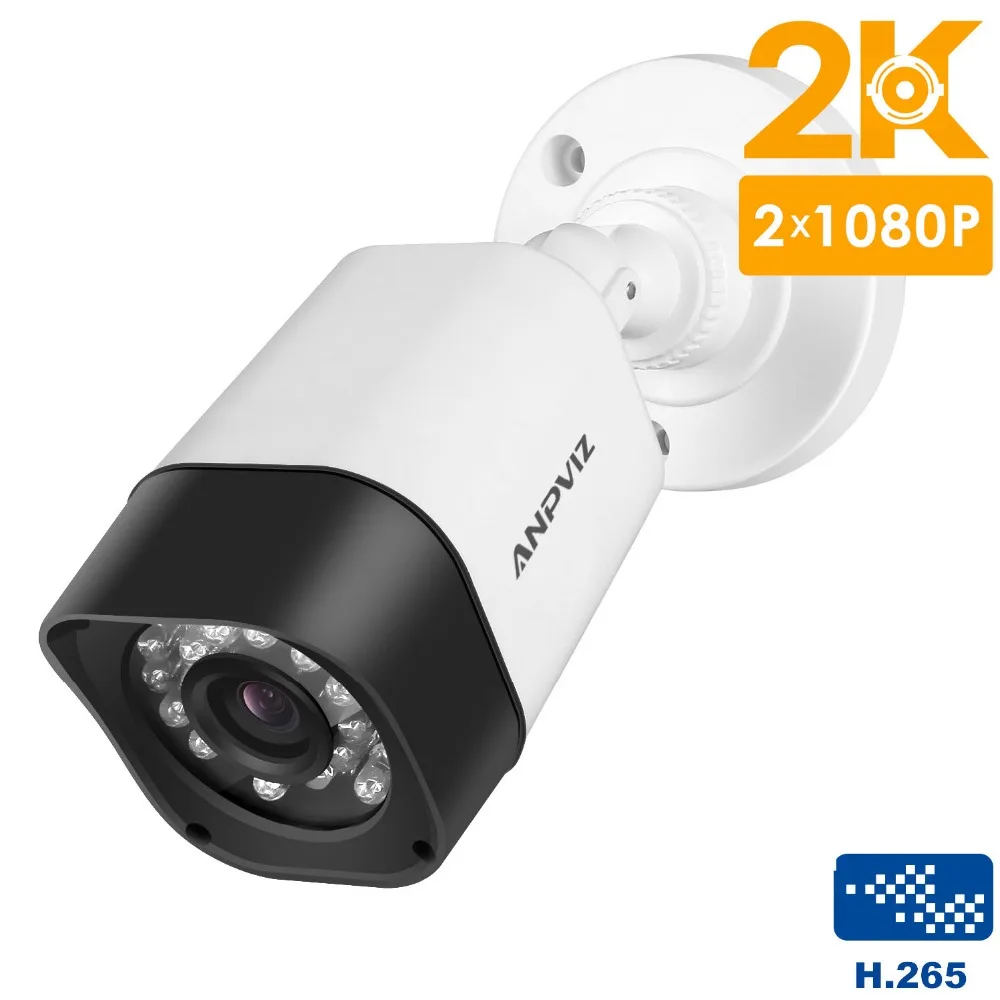 

Anpviz H.265 Bullet IP POE Camera 4.0MP 2K HD Outdoor Waterproof Security Video Surveillance Camera Onvif