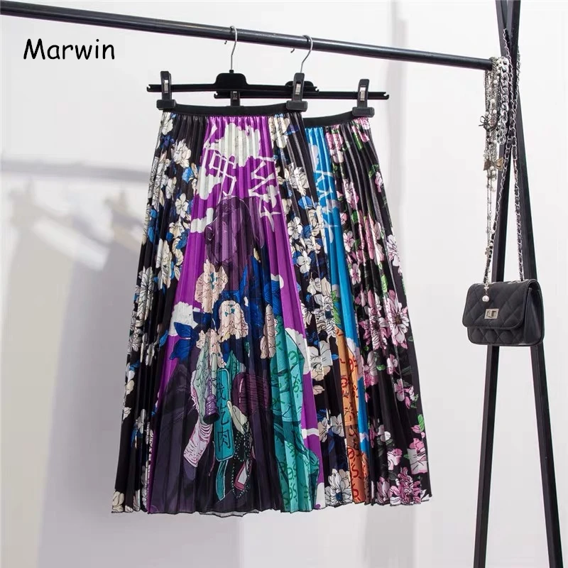 Marwin 2019 весенне-летние женские юбки в европейском стиле с принтом животных и