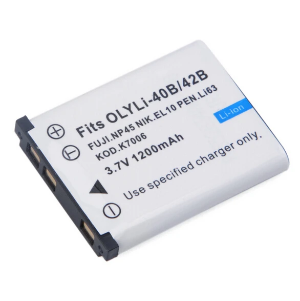 1200mAh Li 40B Li 40B 42B Battery for Olympus Li 42B Lithium Ion