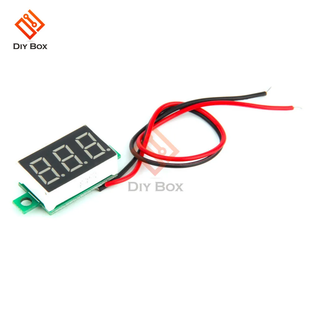 

DC 4.7~32V 3-Digit Display Voltmeter 0.36 Inch Mini LED Digital Voltmeter Red Panel Volt Voltage Meter