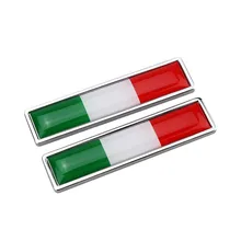 Новое поколение, автомобильные Внешние аксессуары, эмблема с национальным флагом, сделай сам, Металлическая Автомобильная наклейка, автомобильный стайлинг-Италия# YL5