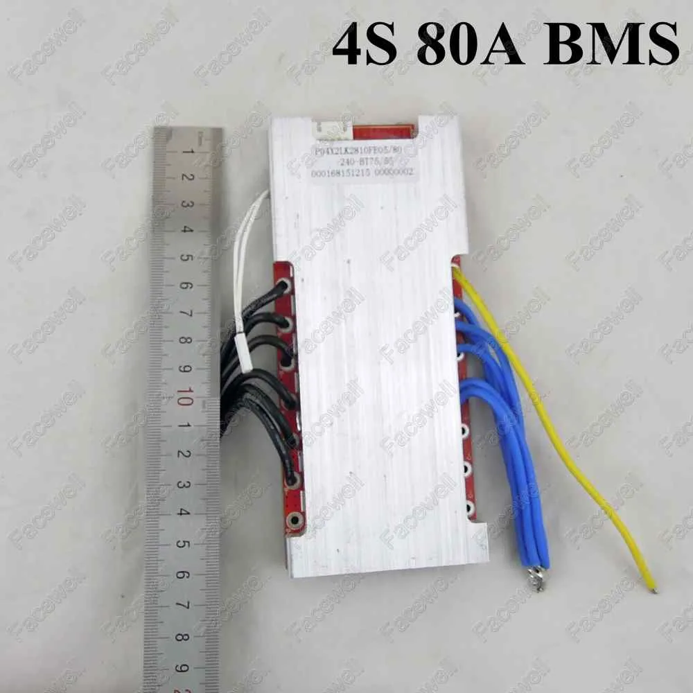 Brand Bms 4s 80a Current 12v 14 6v 4 Cells 12 8v Lifepo4