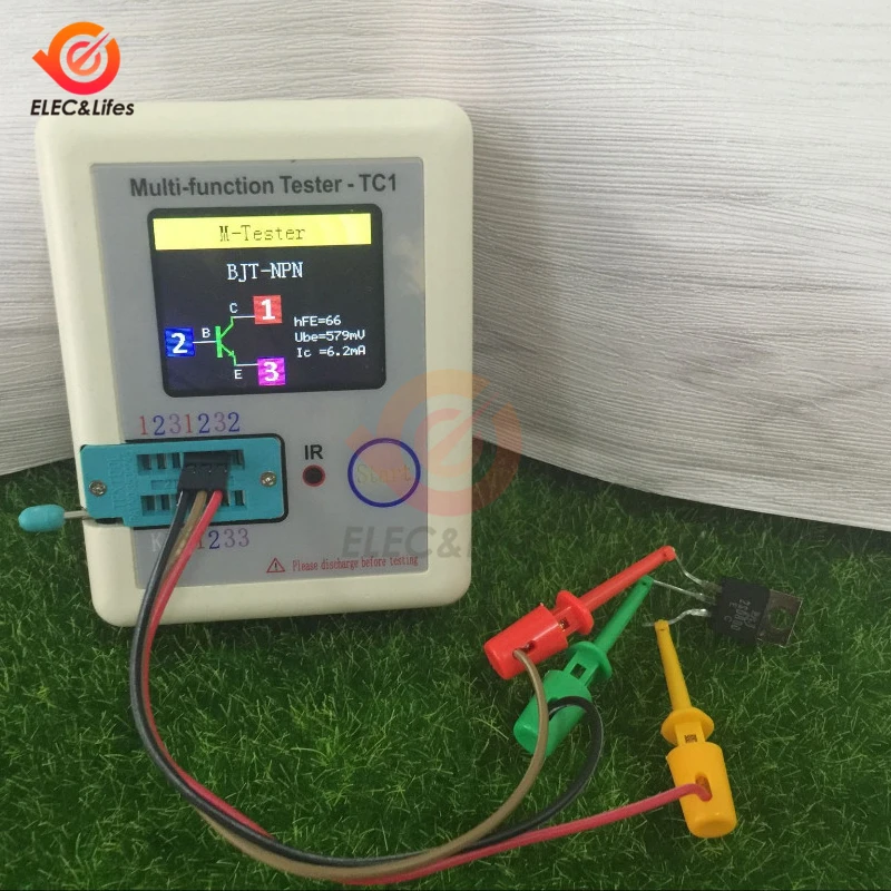 1.8" LCR-TC1 Colorful Display LCD Backlight Transistor Tester with 160*128 TFT Graphic Diode Capacitor Resistor Detector 3