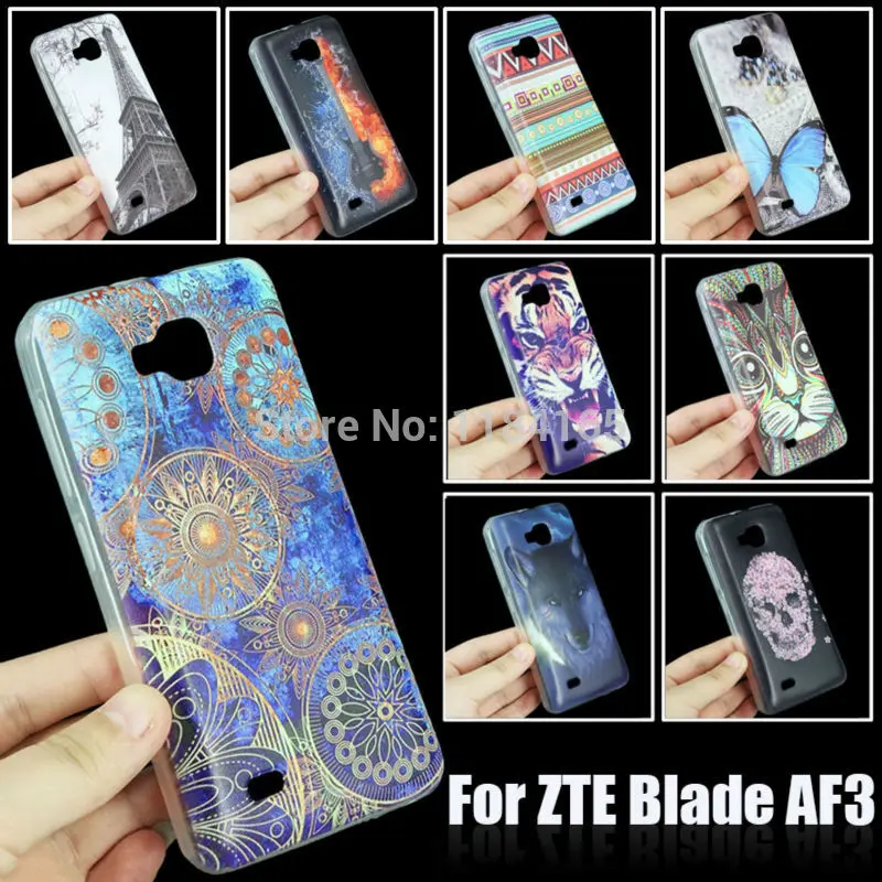 Patterned Case for ZTE Blade AF3/A3 A5 PRO Phone Back Cover 10 Cartoon Colorful Color Painting Soft Skin Gel TPU |