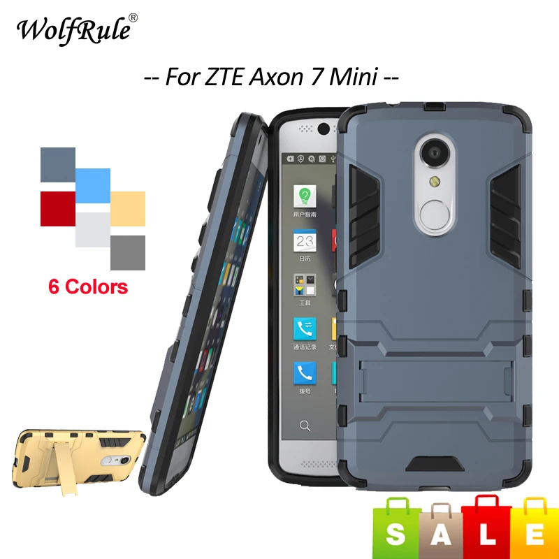 Чехол wolfrule Zte Axon 7 Mini чехол 5 2 дюйма Мягкий силикон и пластик противоударный для