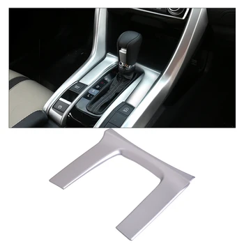 

CITALL 1PC ABS Matte Chrome Plated Shift Gear Panel Trim Molding Cover Fit for Honda Civic 10th Gen Sedan 2016 2017 ONLY LHD