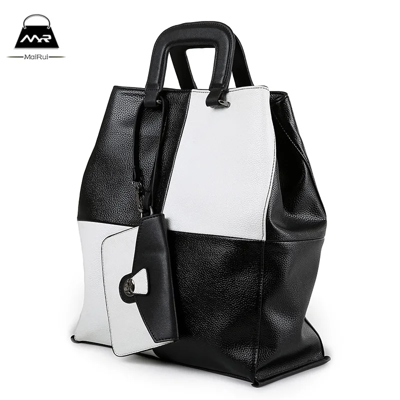 Extra Large Bags Spring Summer Handbags Black And White Color Portable Shoulder Bag Diagonal ...