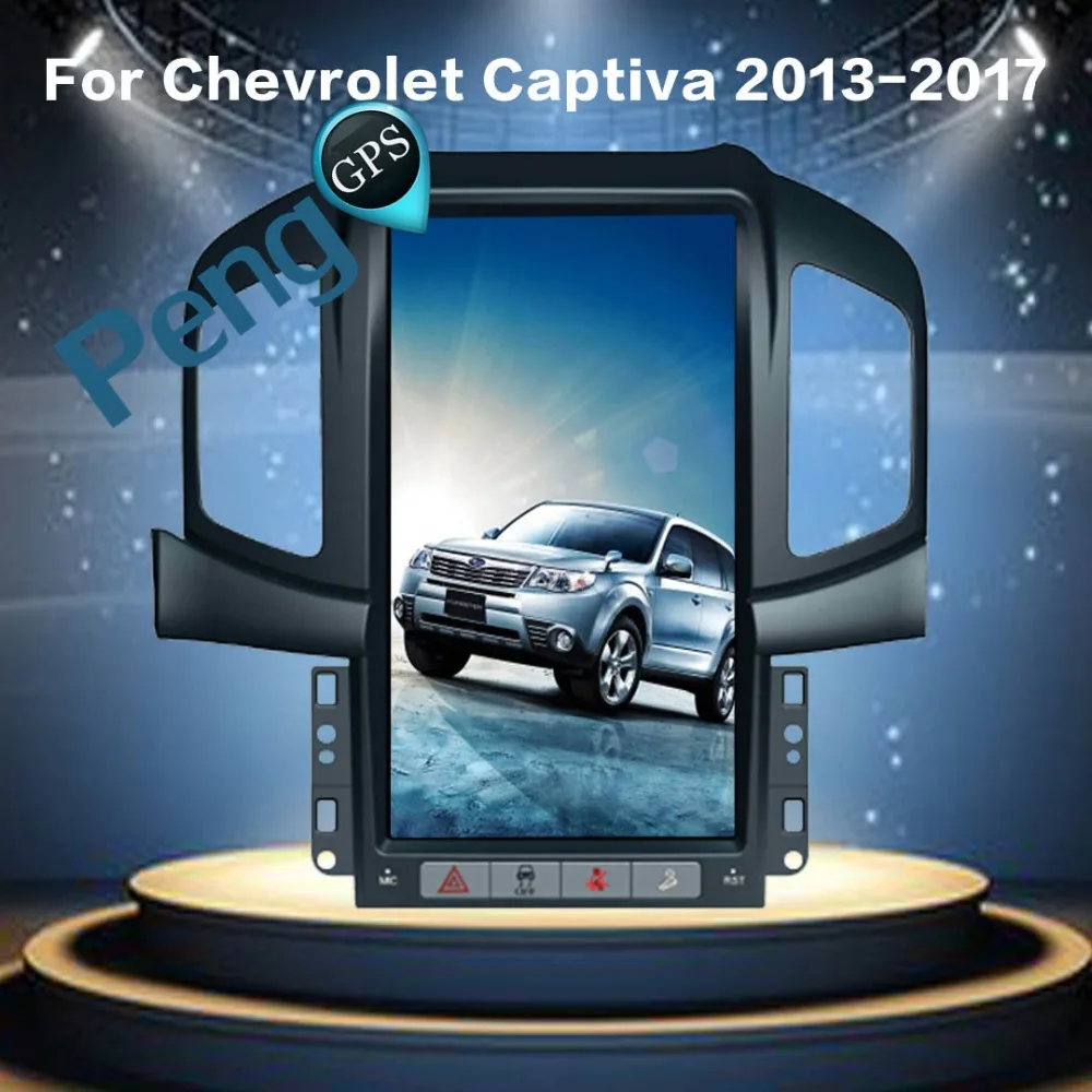 

Tesla Style Android 6.0 Quad Core Car GPS Navigation DVD Player for Chevrolet Captiva(Factory Navi) 2013 2014 2015 2016 2017