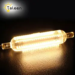 TSLEEN силиконовые 3014SMD светодио дный лампы 10 Вт 15 Вт SMD3014 78 мм 118 мм светодио дный R7S лампочки 220 В энергосберегающие заменить галогенные света