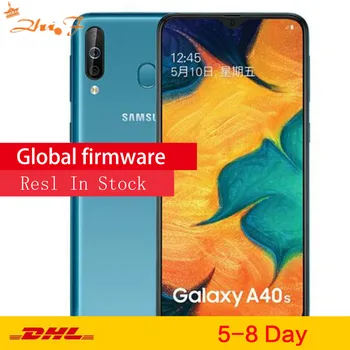 Перейти на Алиэкспресс и купить Смартфон Samsung Galaxy A40s, 4G LTE, Android, 6,4 дюйма, Восьмиядерный, 6 ГБ, 64 ГБ, 5000 мАч, супер быстрая зарядка, разблокировка лица, мобильный телефон