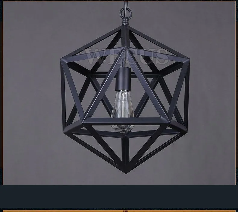 Американский Лофт промышленный ветер железный подвесной светильник креативный кафе столовая люстра Алмазная цепочка подвесной светильник