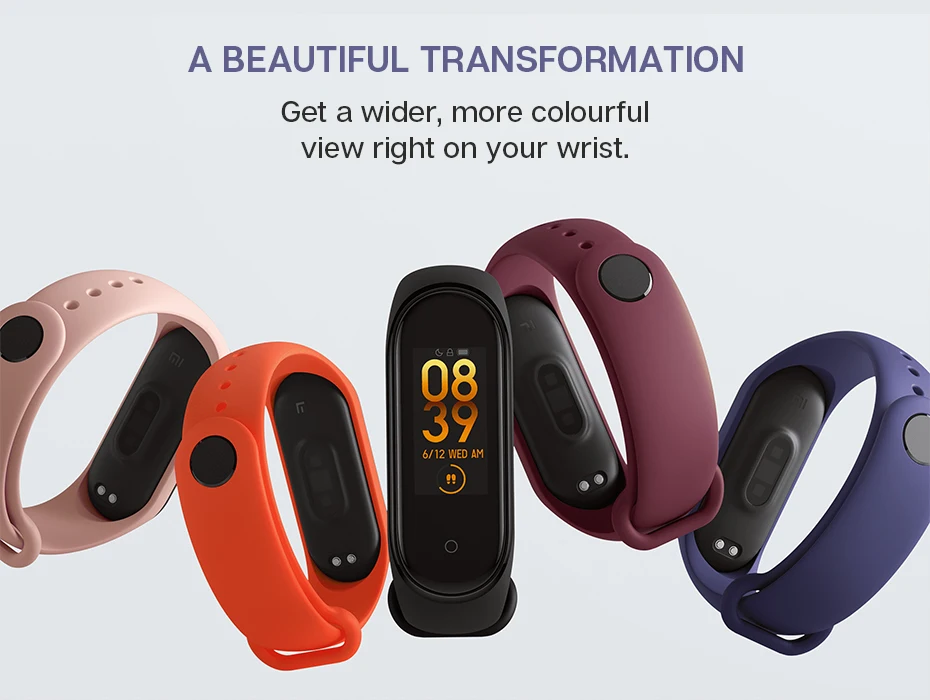 Xiaomi mi Band 4 Smart mi band 4 фитнес-трекер цветной экран частота сердечных сокращений 135 мАч Водонепроницаемый 50 м AI умный Браслет