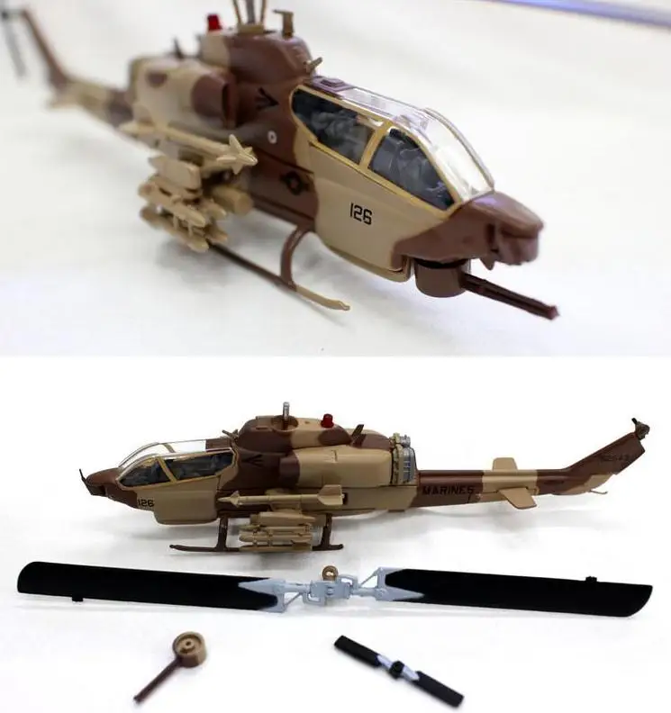 

1:72 High simulation SuperCobra AH- 1w Helicopter model,diecast metal,alloy fighter collection model toy,free shipping