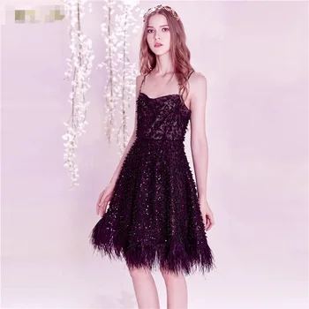 

fashion Dress sexy women Spaghetti Strap V-neck Backless Sequined Tassel Night CLub Party celebrity body con Dresses wholesale