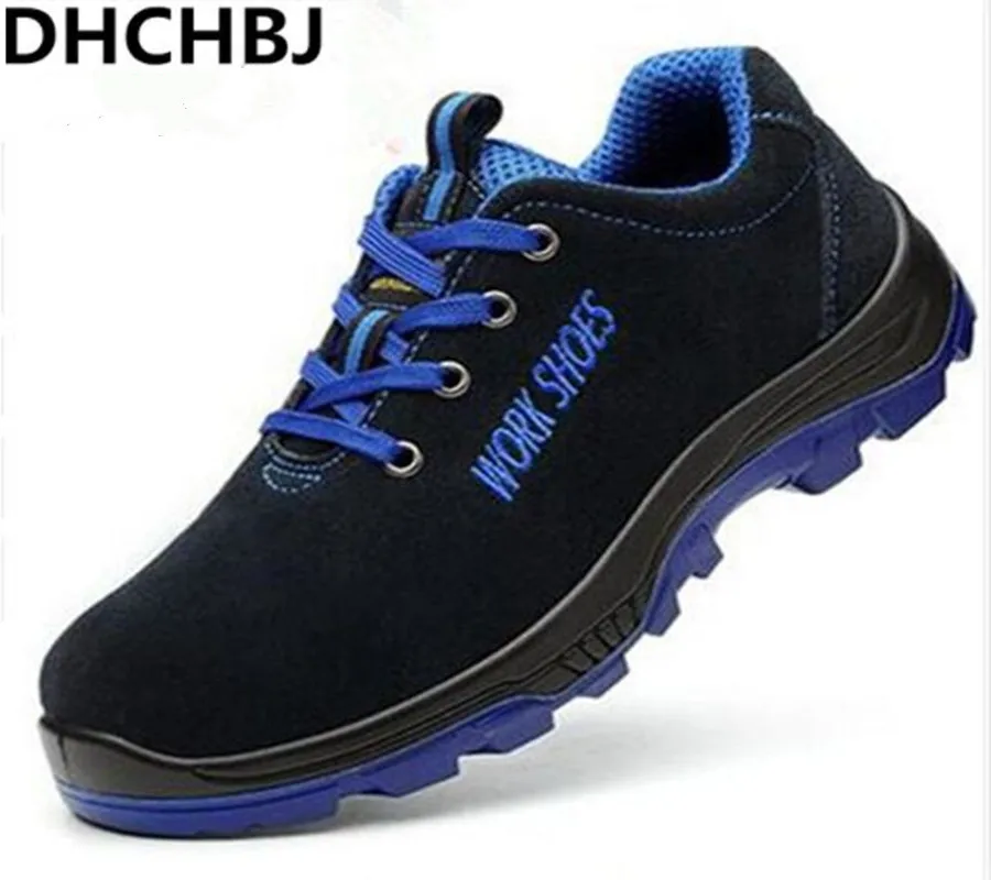 

Men Work Safety Shoes Steel Toe Warm Breathable Men's Casual Boots Puncture Proof Labor Insurance Shoes Large size 35---50