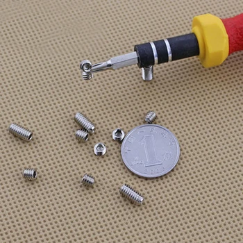 

M2 M2.5 M3 Hex Socket Set Screws Concave End Grub Screw Grade 12.9 Nickel Plated