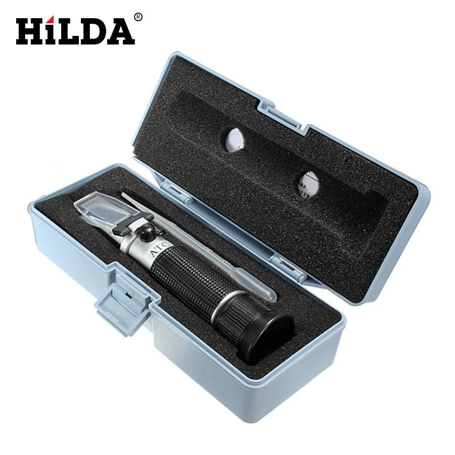 

HILDA Antifreeze GlassWater Freezing Point Refractometer Automotive Urea Tester Omnipotent Type Aluminum Car Urea Tester 0-40%