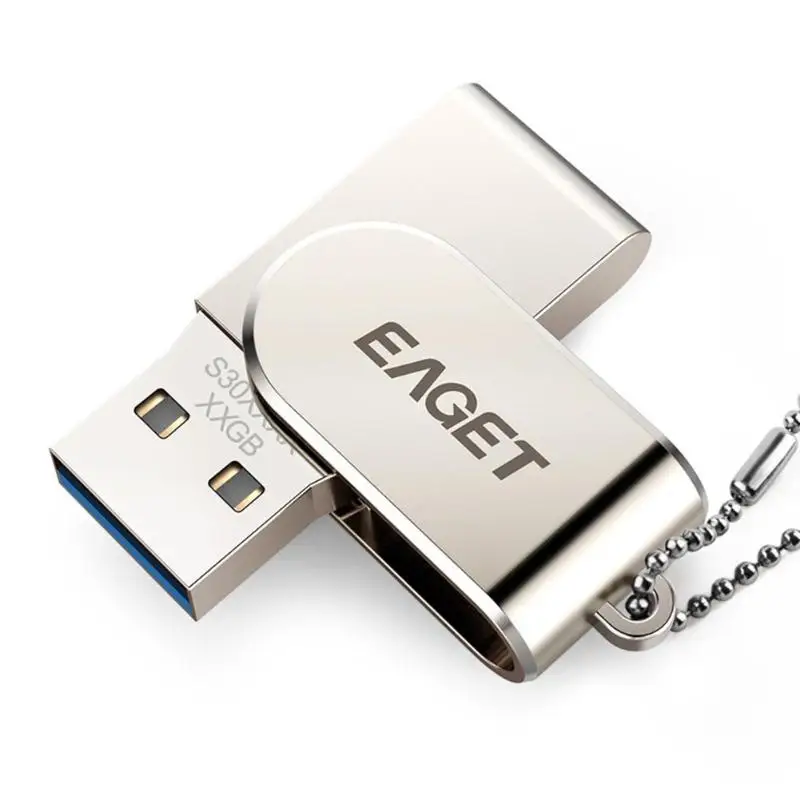 Eaget S30 32 ГБ/64 ГБ портативный металлический USB 2,0/3,0 флеш-накопитель Высокая скорость бизнес-Память Хранение данных U диск палка ручка-накопитель горячая распродажа