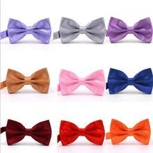 Официальный галстук-бабочка для детей, детские классические галстуки-бабочки, цветные свадебные вечерние галстуки-бабочки для мальчиков, одноцветные галстуки-бабочки