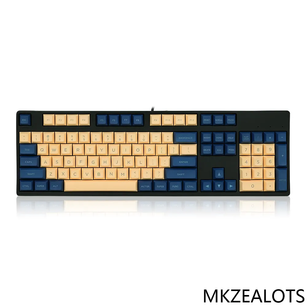 Топ Печатный dsa pbt keycap для механической клавиатуры 108 клавиш iso ключи полный набор