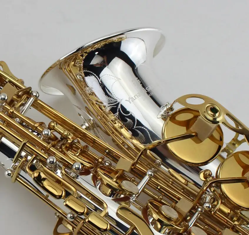 

YANAGISAWA A-992 Eb Alto Saxophone Silver Plated Body And Gold Plated Key Perfect Appearance Professional Music Instruments