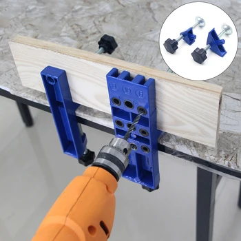 

Woodworking Jig Joinery Carpenters Wood Dowel Joints Dowelling Jig Tool Set Drilling Locator Drilling Guide Kit Set