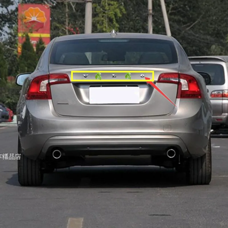 

ABS car Rear Boot Trunk Lid Letters Badge Emblem Logo for VOLVO C70 C30 S60 S60L XC90 XC60 V60 V40 S80 S80L Car styling
