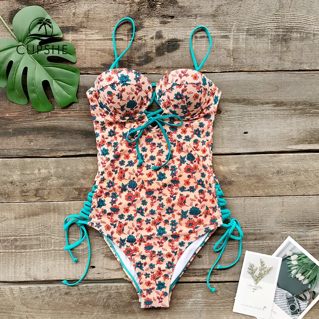 {Excellent|Wonderfull|Very Good|Very Recommended} CUPSHE Sexy Dainty Floral Print Lace-Up One-Piece Swimsuit Women Push Up Monokini 2019 Girl Beach Bathing Suits Special Price {Excellent|Wonderfull|Very Good|Very Recommended} CUPSHE Sexy Dainty Floral Print Lace-Up One-Piece Swimsuit Women Push Up Monokini 2019 Girl Beach Bathing Suits Special Price