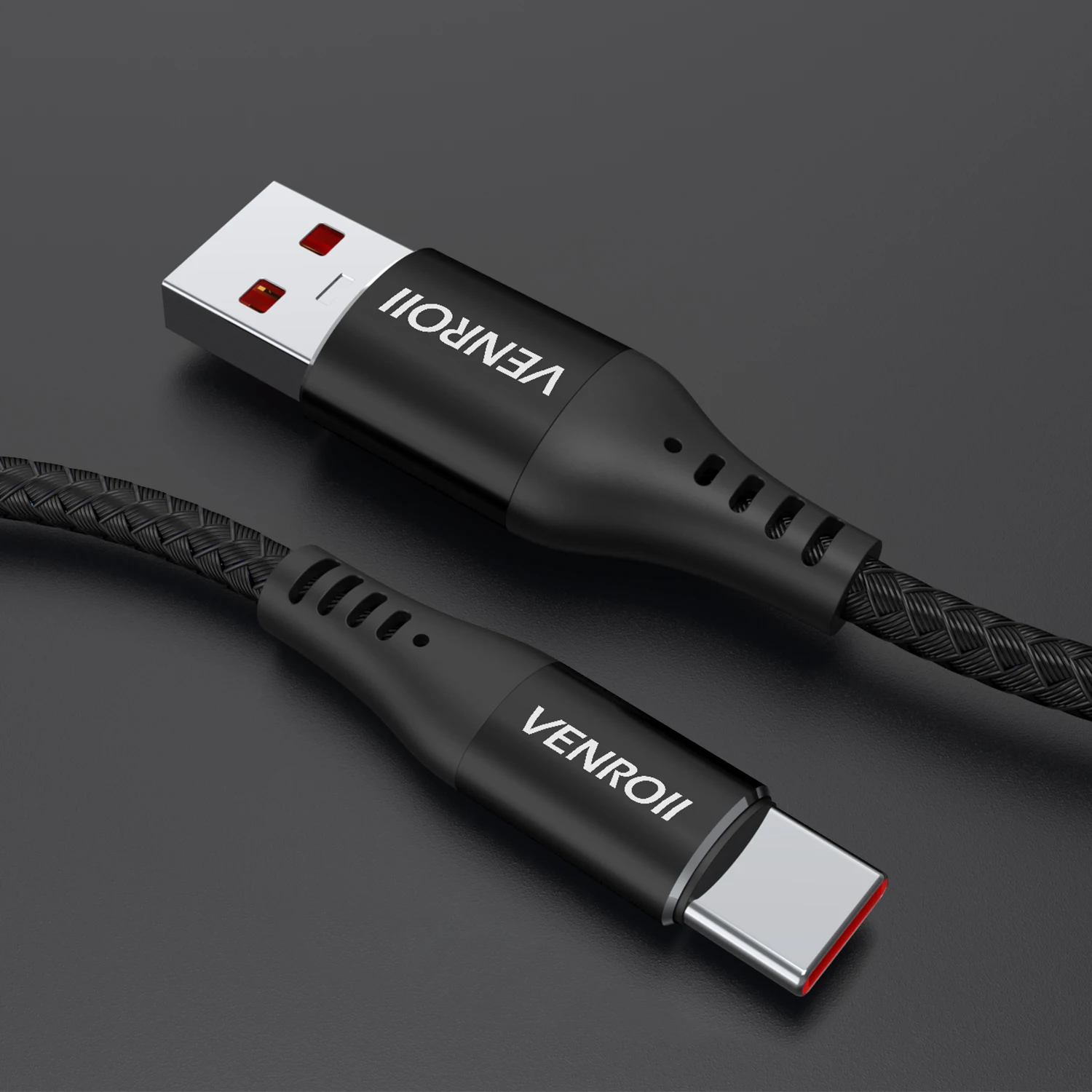 Venroii usb type C кабель SuperCharge для huawei P20 mate 10 20 30 P30 Pro Quick Charge 3,0 4,0 USB C кабель для Honor Nova 5 USBC