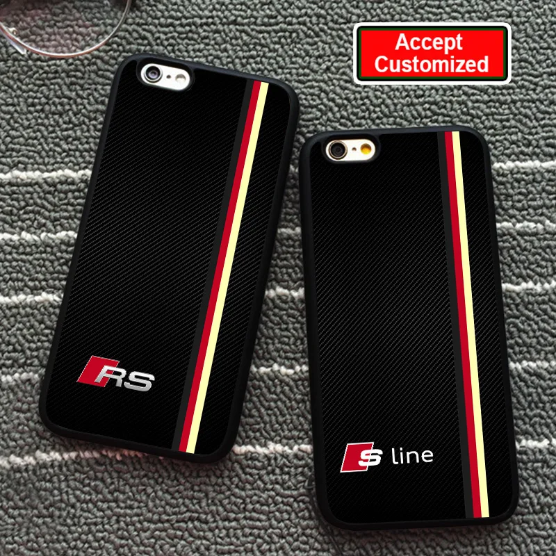 

Cover Case for iPhone 10 X XS Max XR 6 6S 7 8 Plus 5 5S SE For Audi RS S Line Samsung Galaxy Note 8 9 S8 S9 Plus S6 S7 Edge