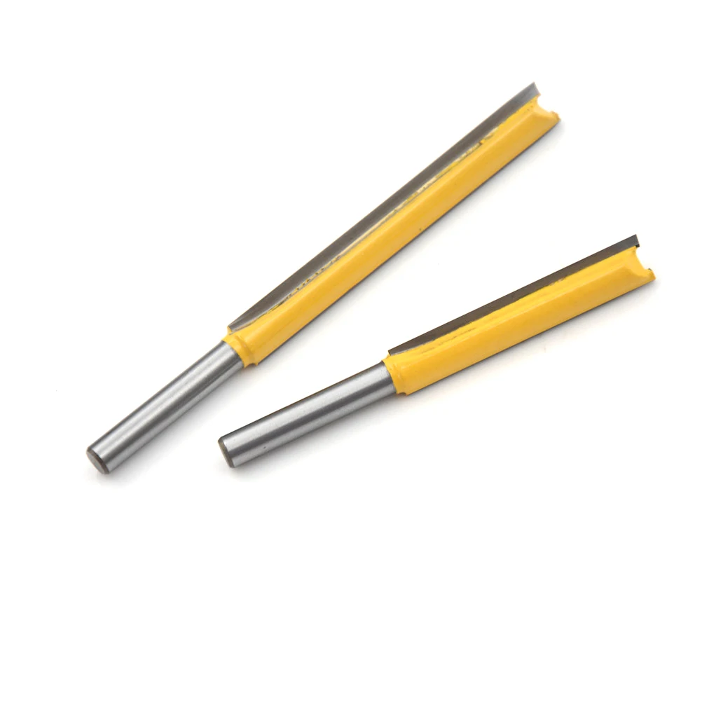 1pcs Extra Long Flush Trim Router Bit 1/4" Shank Woodworking Milling