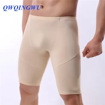 

Sexy Men Boxer Soft Breathable Ice Silky Underwear Male Comfortable Solid Panties Underpants Cueca Boxershorts Homme Men Boxers