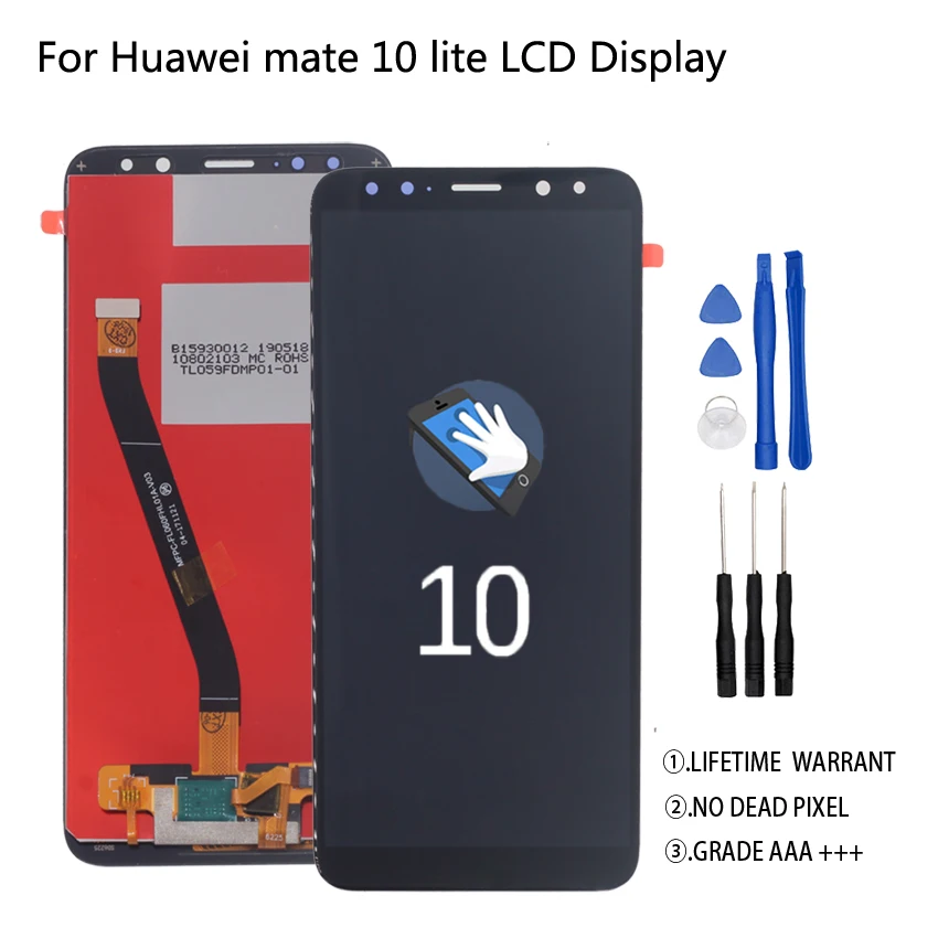 

Original For HUAWEI Mate 10 Lite LCD Display Touch Screen with Frame Mate 10 Lite Display For Huawei Nova 2i RNE-L21 Replacement