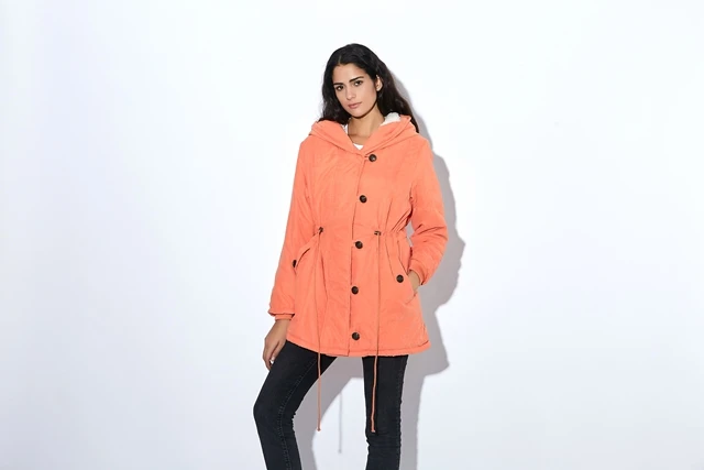 2018 Большие размеры флис женские зимние куртки с хлопковой подкладкой женский длинный стиль с капюшоном кашемировое пальто зимние куртки XXL