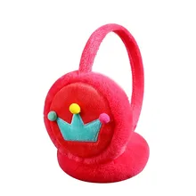 1 шт. женские зимние теплые наушники милые искусственный мех мультфильм корона плюшевые наушники JL