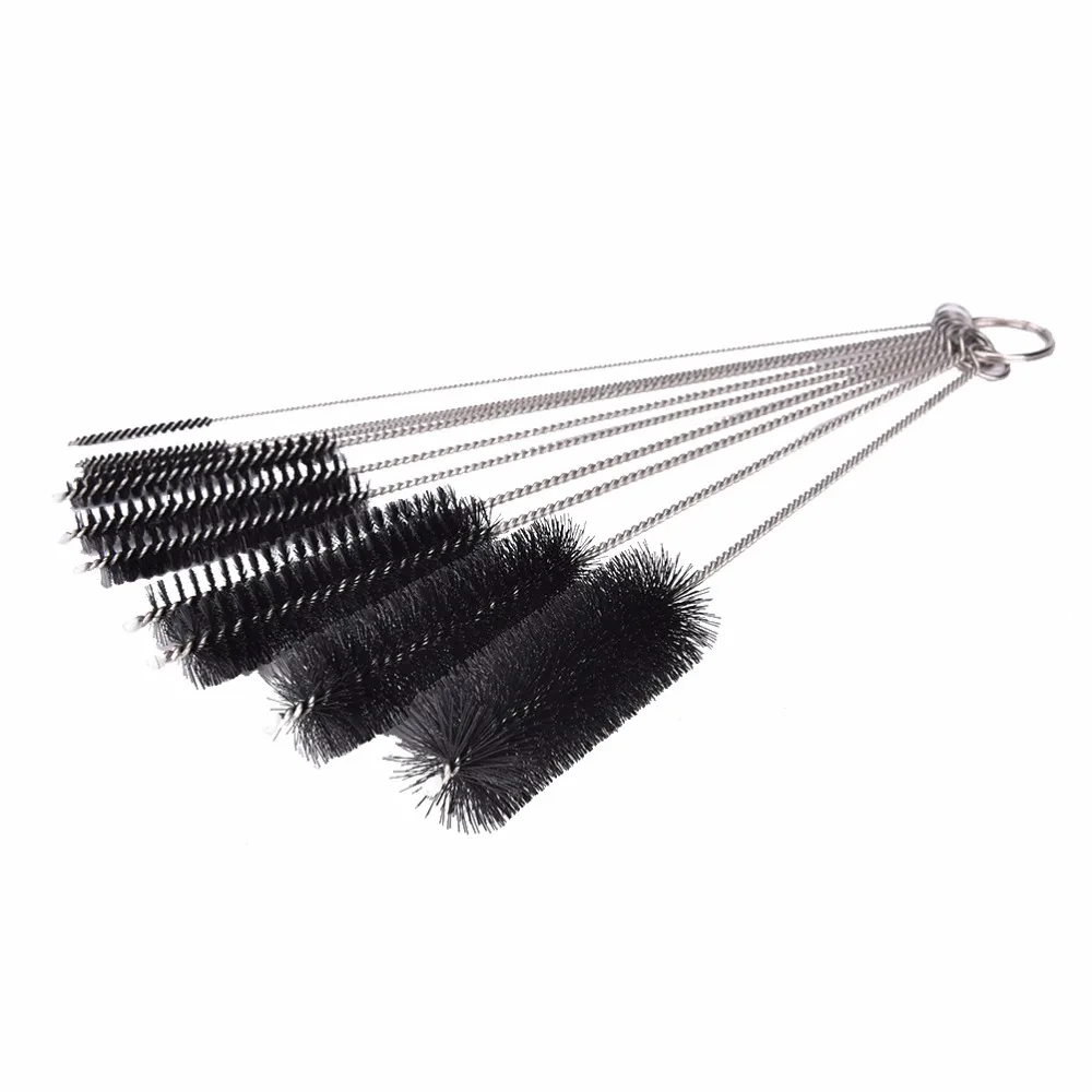 Good Sale 10pcs DIY Brush Set with different size clean brush Bottle Kettle Spout Teapot Nozzle Bottle Clean Home Kitchen