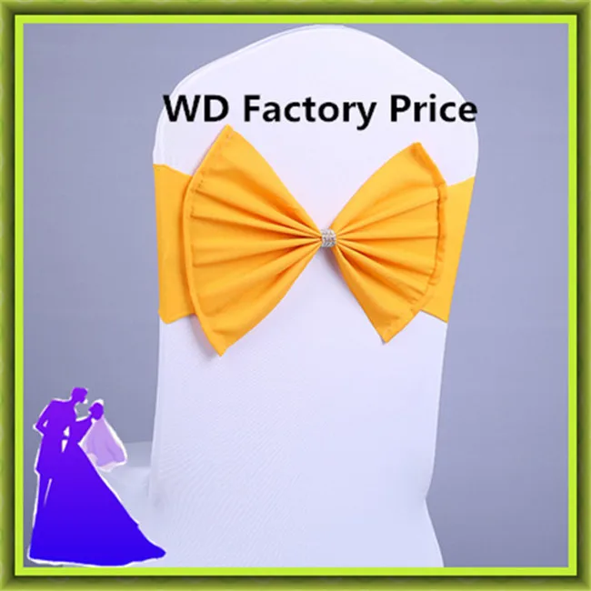 Marious Brand Banquet spandex cheap chair bow for chairs decoration