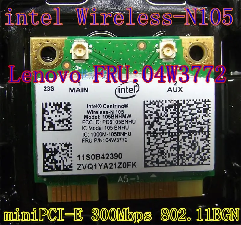 Intel 105 N105 беспроводная сеть N wifi mini pcie полукарта fru : 04w3772 для M92SZ EDGE 72 | Компьютеры и
