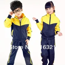 Детская одежда; коллекция года; сезон весна-осень; Спортивный костюм для студентов; рубашка с длинными рукавами+ брюки для детей 3-16 лет