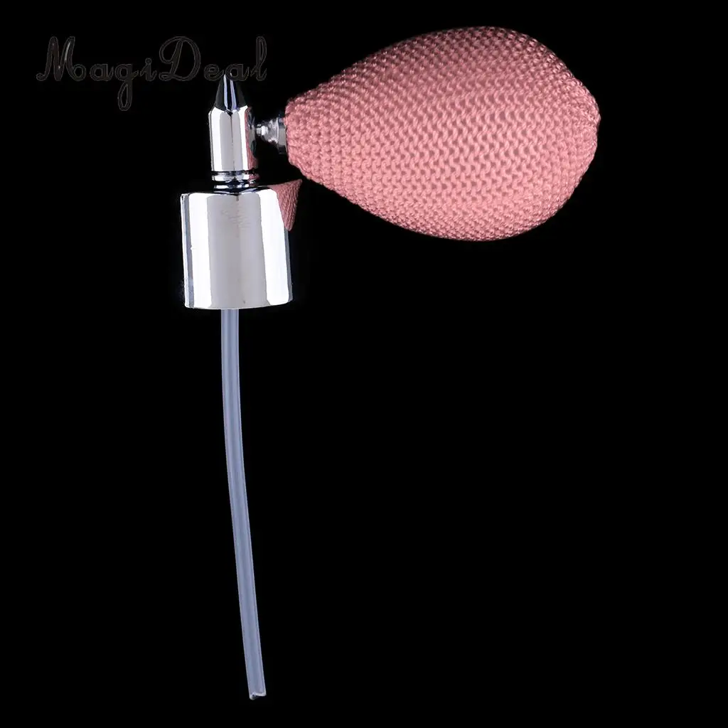 MagiDeal Hot sale Portable travel Vintage Glass Bottles Silver Cap Short Spray Atomizer Pump 18mm high quanlity