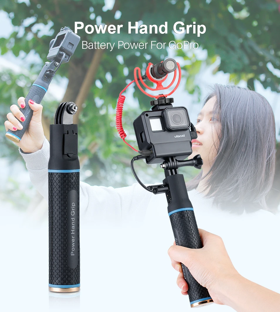 2 в 1 батарейный блок power Bank Pack Reach удлинитель стойки ручка для DJI Osmo Карманный «Gimbal Gopro» SJCAM eken Osmo Action